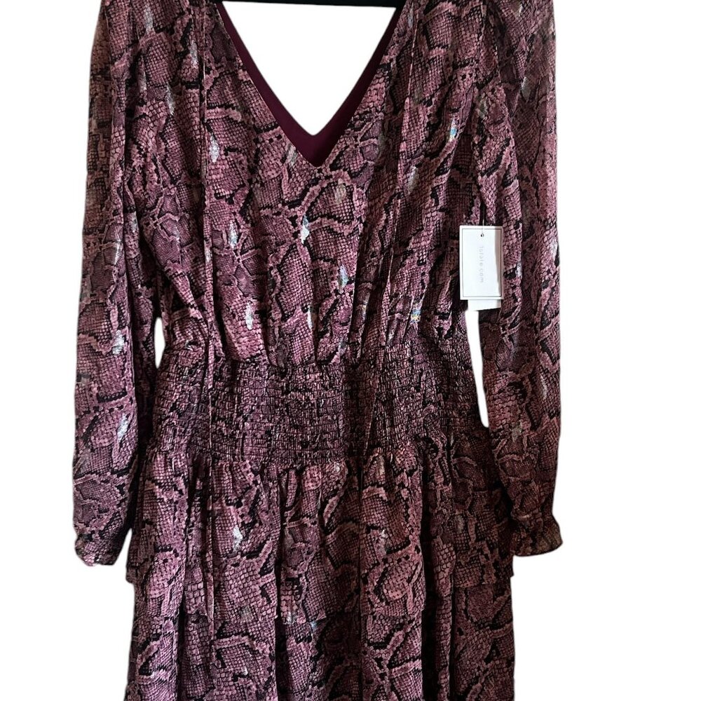 1. State Polished Nomad Snake Print Mini Dress